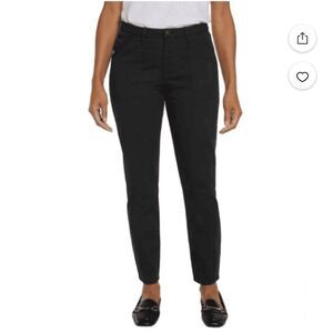 Banana Republic High Rise Twill Pant - Black
